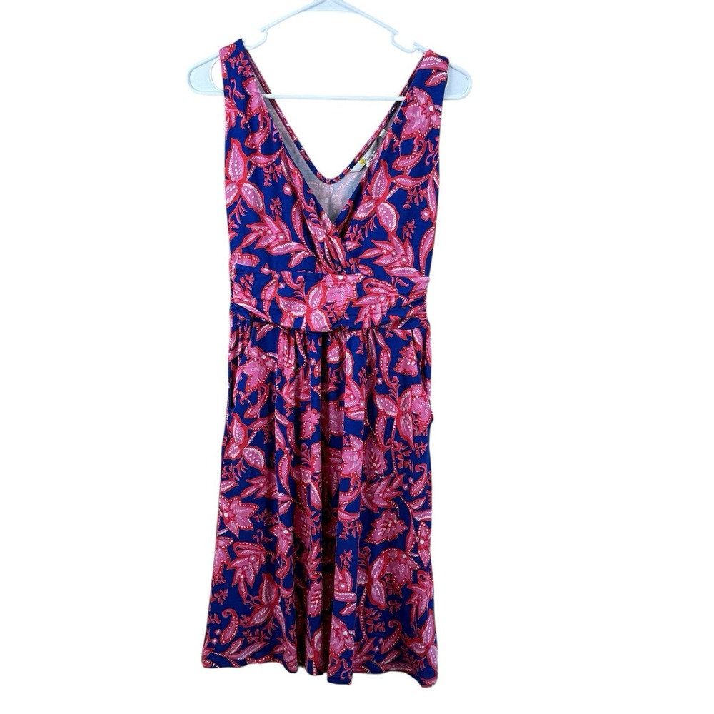 Boden Women's Effie Jersey Dress in Strawberry Daiquiri Wild Flora Sz 2 US NWT - Picture 2 of 7